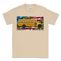 Mushroom school bus camouflage american flag license plate Classic Tee - Artiststas