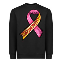 Black breast cancer sport ribbons Heavyweight Sweatshirt - AdoDesignShop