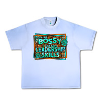 Grape Ice i am not bossy i just have leadership skills Urban Heavy Tee - AdoDesignShop