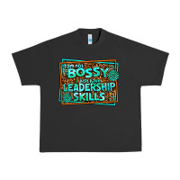 Pigment Black i am not bossy i just have leadership skills Urban Heavy Tee - AdoDesignShop