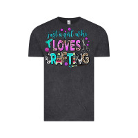 Vintage Black just a girl who loves crafting Vintage Tee - AdoDesignShop