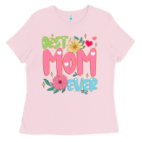 Bubblegum Pink best mom ever Ladies Tee - JahusDesignShop