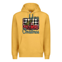 Mustard Merry Christmas Truck Premium Hoodie - Bettercallsaul