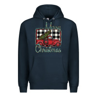 Navy Merry Christmas Truck Premium Hoodie - Bettercallsaul