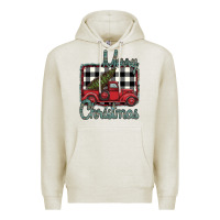 Oatmeal Heather Merry Christmas Truck Premium Hoodie - Bettercallsaul