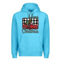 Ocean Blue Merry Christmas Truck Premium Hoodie - Bettercallsaul