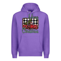 Purple Merry Christmas Truck Premium Hoodie - Bettercallsaul