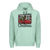 Seafoam Merry Christmas Truck Premium Hoodie - Bettercallsaul