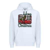 White Merry Christmas Truck Premium Hoodie - Bettercallsaul