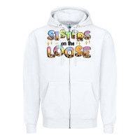 White sisters on the loose Zipper Hoodie - MaliasSmallBusiness