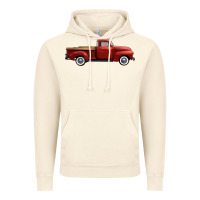 Vintage Artic western red truck right side view Vintage Hoodie - FaDigitalArtStudio