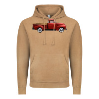 Vintage Camel western red truck right side view Vintage Hoodie - FaDigitalArtStudio