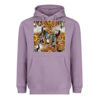 Western Bull Skull And Sunflowers With Leopard Seamless Pattern Heavyweight Hoodie | Teevron