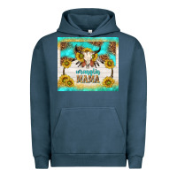 Pigment Midnight Navy wranglin mama Urban Hoodie - TumblerDesignByShophia