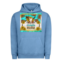 Pigment Pebble Blue wranglin mama Urban Hoodie - TumblerDesignByShophia