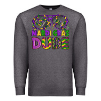 Charcoal Heather mardi gras celebration design Premium Sweatshirt - LillyAllenDesigns