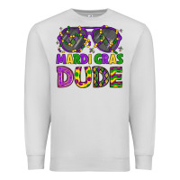 Dove Grey mardi gras celebration design Premium Sweatshirt - LillyAllenDesigns