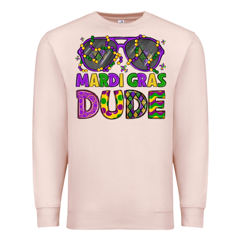 Mardi Gras Celebration Design Premium Sweatshirt by LillyAllenDesigns | Teevron