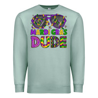 Seafoam mardi gras celebration design Premium Sweatshirt - LillyAllenDesigns