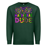 Sports Green mardi gras celebration design Premium Sweatshirt - LillyAllenDesigns
