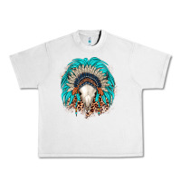 Lunar Rock bull skull indian headdress Urban Heavy Tee - JahusDesignShop