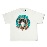 Pistachio bull skull indian headdress Urban Heavy Tee - JahusDesignShop