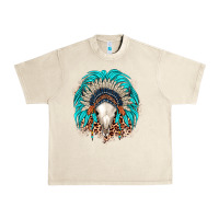Sandshell bull skull indian headdress Urban Heavy Tee - JahusDesignShop