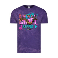 Cloud Purple eat sleep craft repeat Vintage Tee - AdoDesignShop