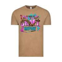 Vintage Coffee eat sleep craft repeat Vintage Tee - AdoDesignShop