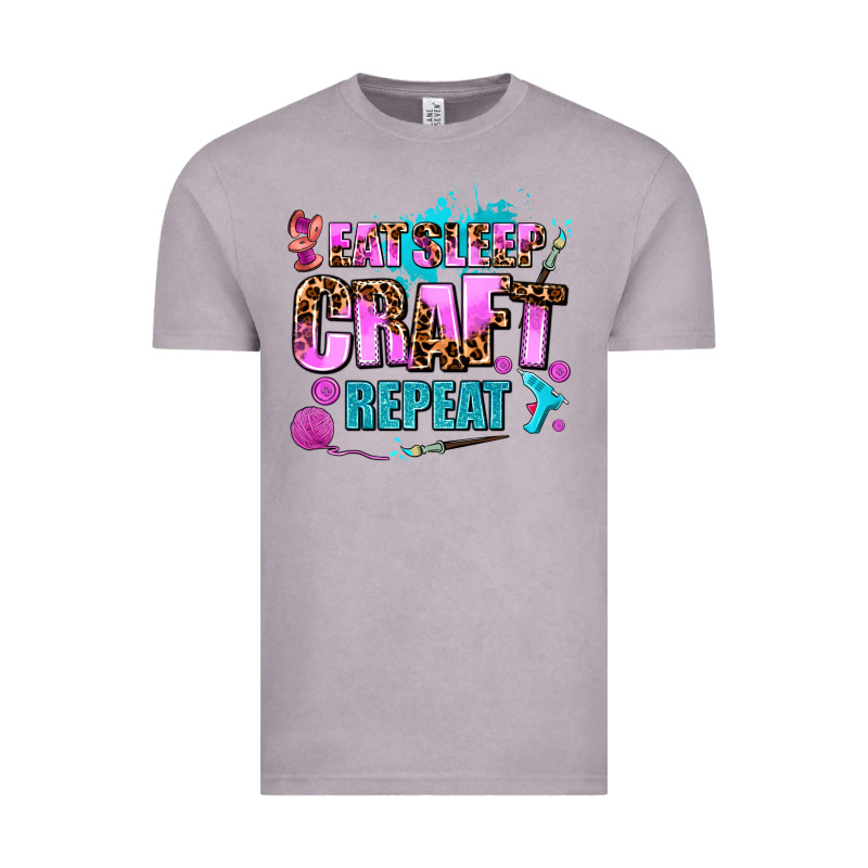 Eat Sleep Craft Repeat Vintage Tee by AdoDesignShop | Teevron
