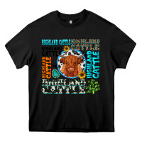 Black highland cattle Heavy Core Tee - texasbilliewilder