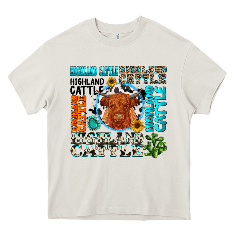 Highland Cattle Heavy Core Tee by texasbilliewilder | Teevron