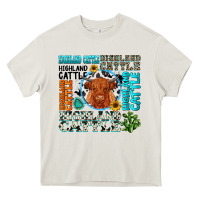 Cream highland cattle Heavy Core Tee - texasbilliewilder