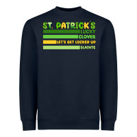 Navy st. patricks lucky clover  artiststas Heavyweight Sweatshirt - Artiststas
