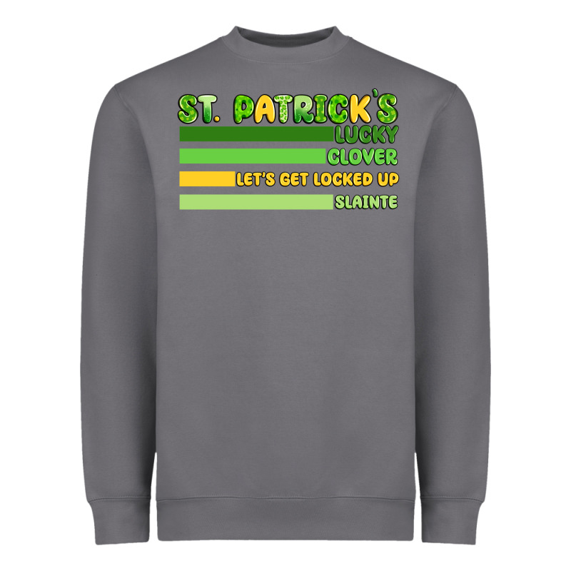 St. Patricks Lucky Clover  Artiststas Heavyweight Sweatshirt by Artiststas | Teevron