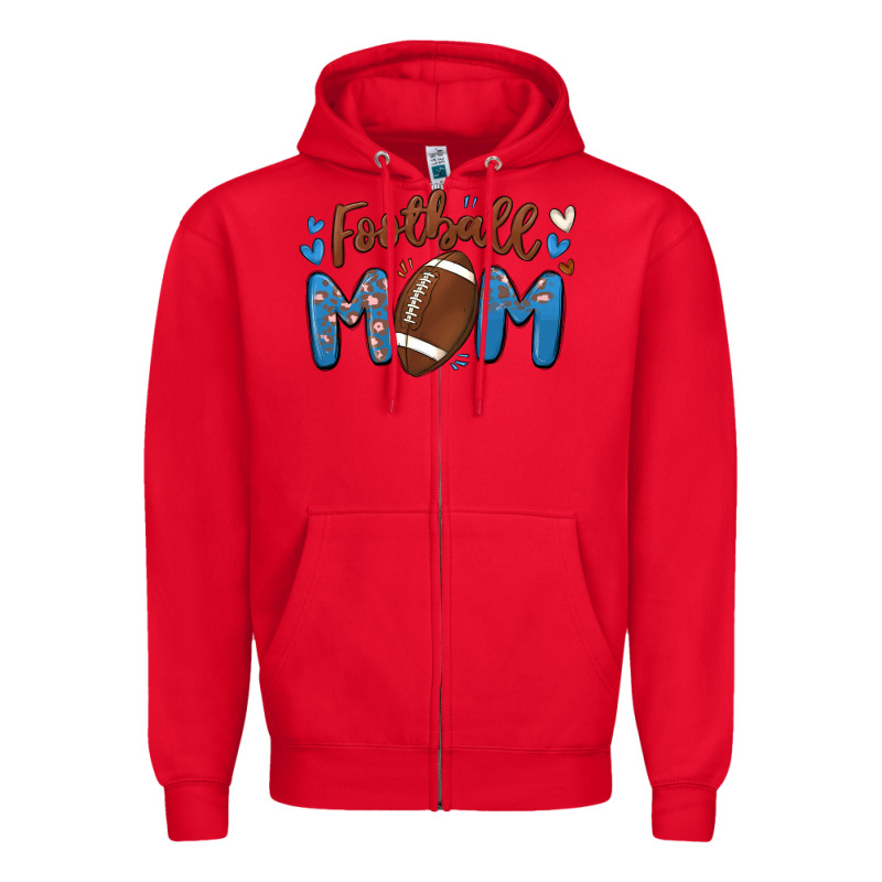 Football Mom Zipper Hoodie by MaliasSmallBusiness | Teevron