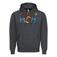 Smoke football mom Zipper Hoodie - MaliasSmallBusiness