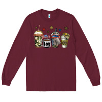 Burgundy army coffee Long Sleeve Tee - Jasminsmagicworld