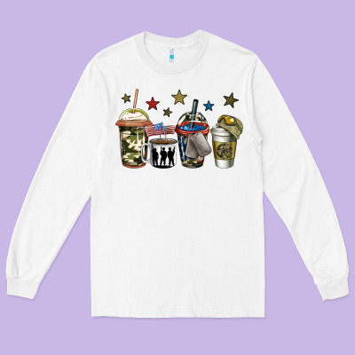 Army Coffee Long Sleeve Tee Designed By Jasminsmagicworld