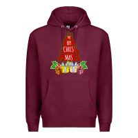 Burgundy Red Merry Christmas 2020 Premium Hoodie - Bettercallsaul