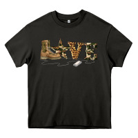 Asphalt camouflage military boots love Heavy Core Tee - Artiststas