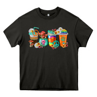Asphalt hippie coffee cups Heavy Core Tee - texasbilliewilder