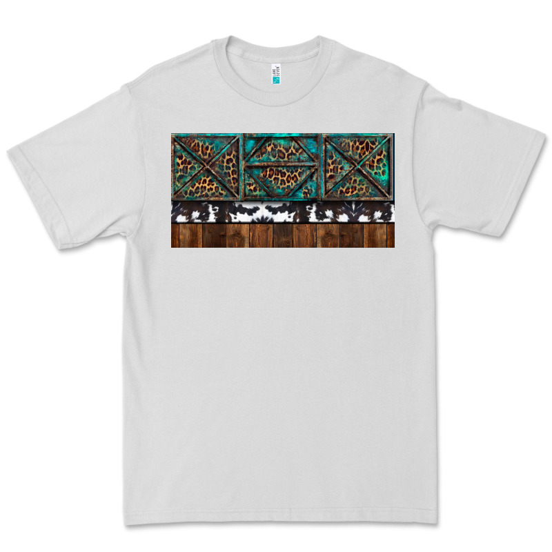 Rusty Sunflowers With Cowhide And Turquoise Premium Tee by RanaPortraitStore | Teevron