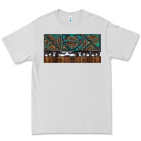 Dove Grey Rusty Sunflowers with Cowhide and Turquoise Premium Tee - RanaPortraitStore