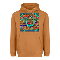 Meerkat Western Horseshoe And Arrow With Leopard And Serape Seamless Pattern Heavyweight Hoodie - BundleAndBundleShop