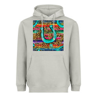 Moon Dust Western Horseshoe And Arrow With Leopard And Serape Seamless Pattern Heavyweight Hoodie - BundleAndBundleShop