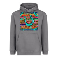 Storm Western Horseshoe And Arrow With Leopard And Serape Seamless Pattern Heavyweight Hoodie - BundleAndBundleShop