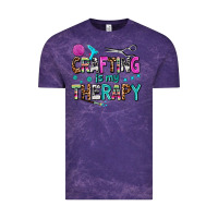 Cloud Purple crafting is my therapy Vintage Tee - AdoDesignShop