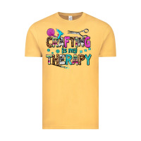 Vintage Mustard crafting is my therapy Vintage Tee - AdoDesignShop