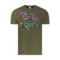 Vintage Olive crafting is my therapy Vintage Tee - AdoDesignShop